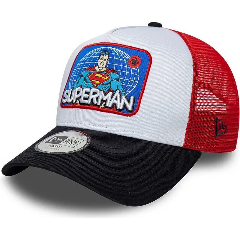kapa-zaobljena-visebojno-snapback-za-djecu-a-frame-patch-superman-dc-comics-new-era