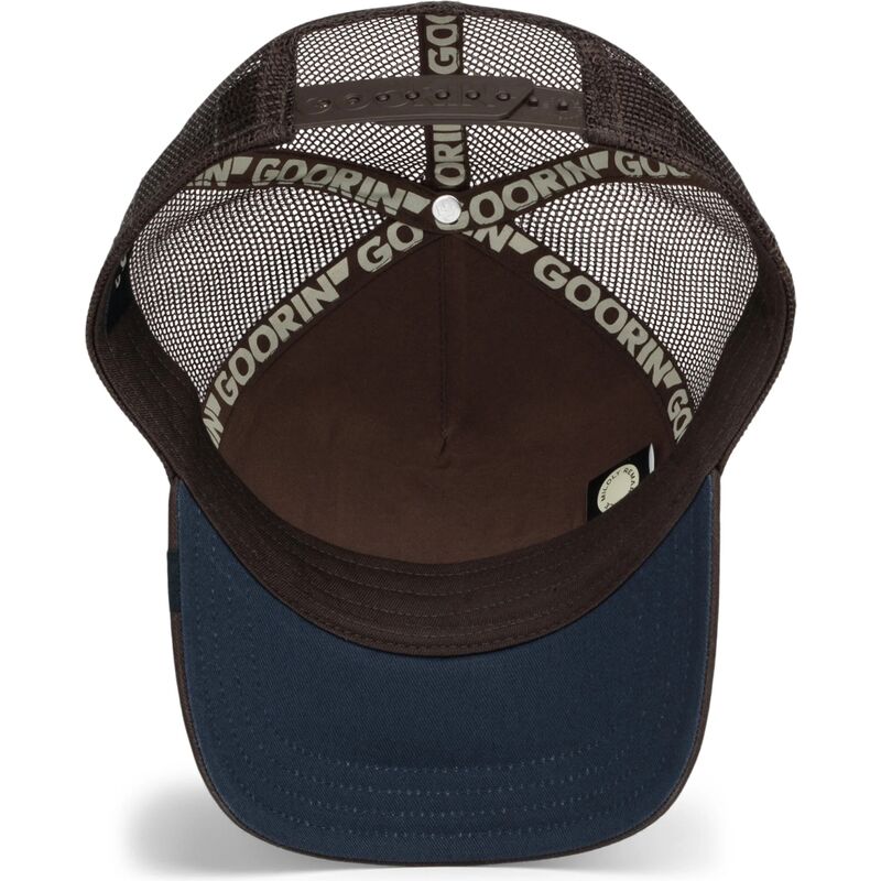 kapa-zaobljena-smeda-snapback-over-the-line-squirrel-out-of-bounds-nuts-the-farm-goorin-bros