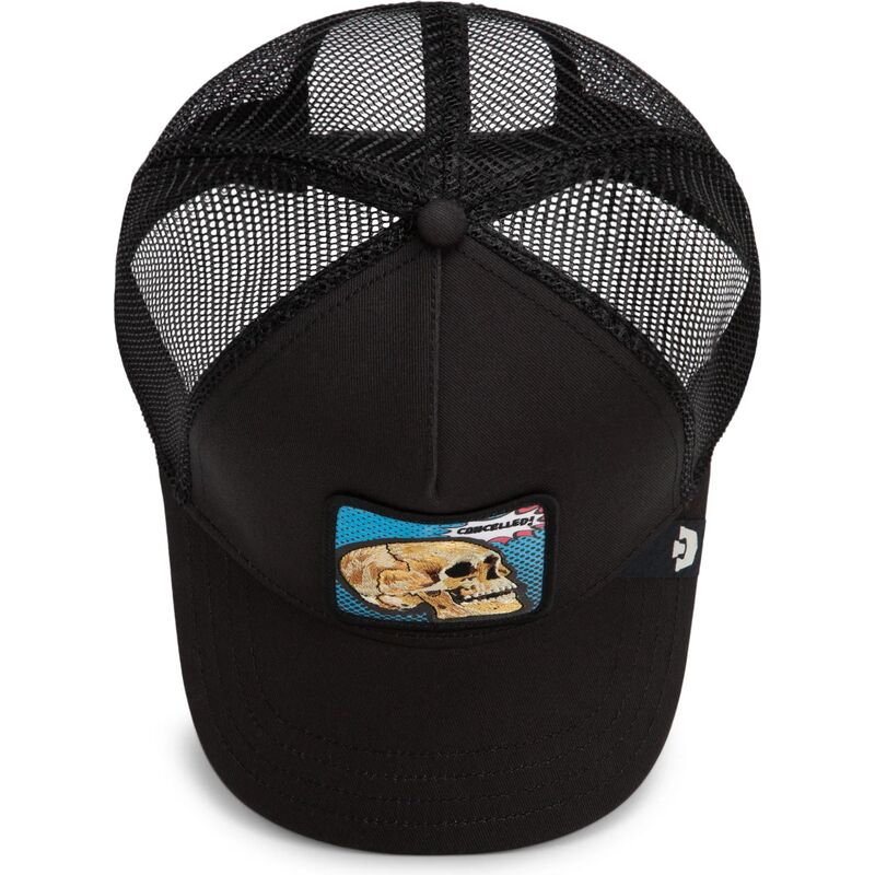 kapa-zaobljena-crna-snapback-cancelled-skull-pop-art-strikes-back-the-farm-goorin-bros