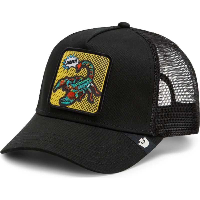 kapa-zaobljena-crna-snapback-deadly-scorpion-pop-art-strikes-back-the-farm-goorin-bros
