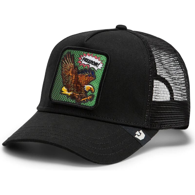 kapa-zaobljena-crna-snapback-freedom-eagle-pop-art-strikes-back-the-farm-goorin-bros