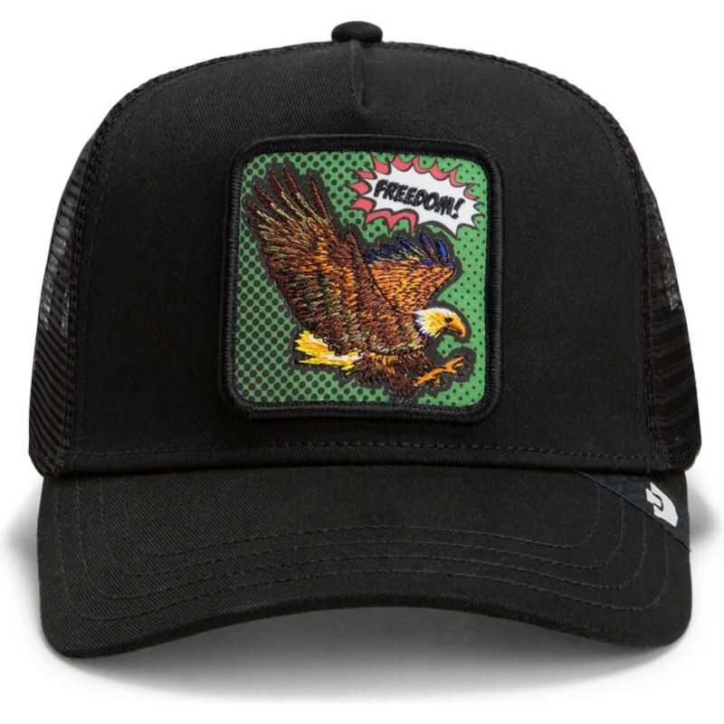 kapa-zaobljena-crna-snapback-freedom-eagle-pop-art-strikes-back-the-farm-goorin-bros