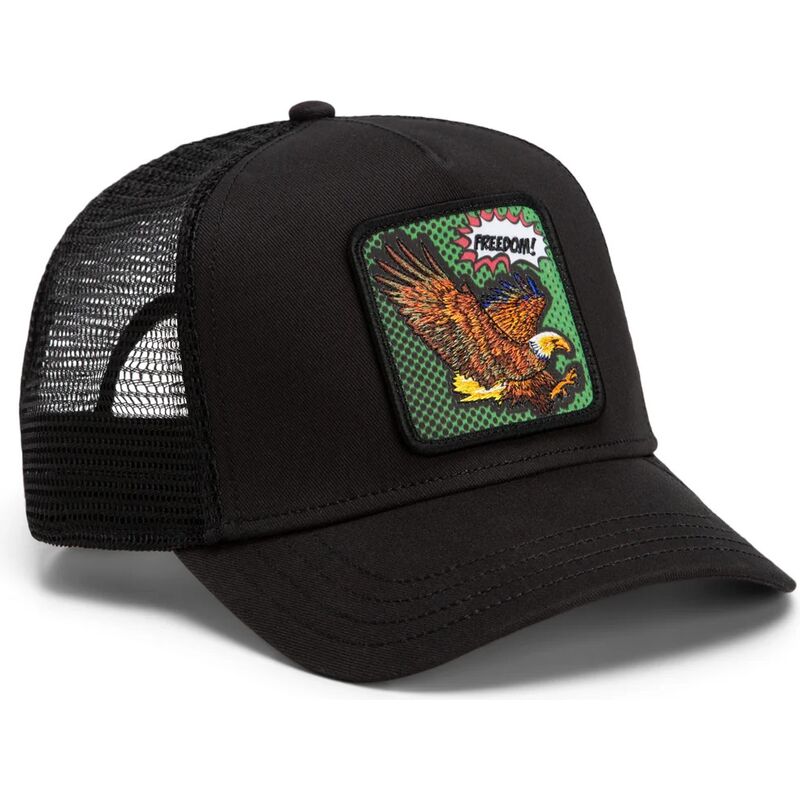 kapa-zaobljena-crna-snapback-freedom-eagle-pop-art-strikes-back-the-farm-goorin-bros