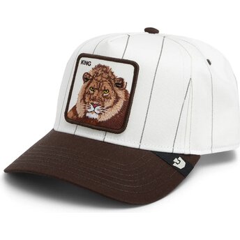 Kapa zaobljena siva snapback Pinstripe Lion King Playmakers The Farm Goorin Bros.
