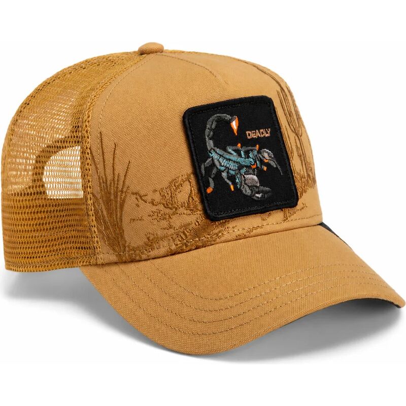 kapa-zaobljena-smeda-snapback-scorpion-badlands-deadly-the-farm-goorin-bros
