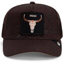 kapa-zaobljena-smeda-snapback-skull-badlands-dead-the-farm-goorin-bros