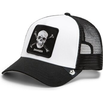 Kapa zaobljena crna snapback Danger Skull and Crossbones Original Recipe The Farm Goorin Bros.