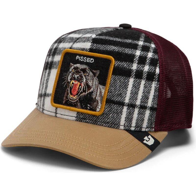 kapa-zaobljena-visebojno-snapback-brit-panther-check-mate-pissed-the-farm-goorin-bros