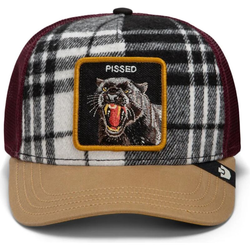 kapa-zaobljena-visebojno-snapback-brit-panther-check-mate-pissed-the-farm-goorin-bros