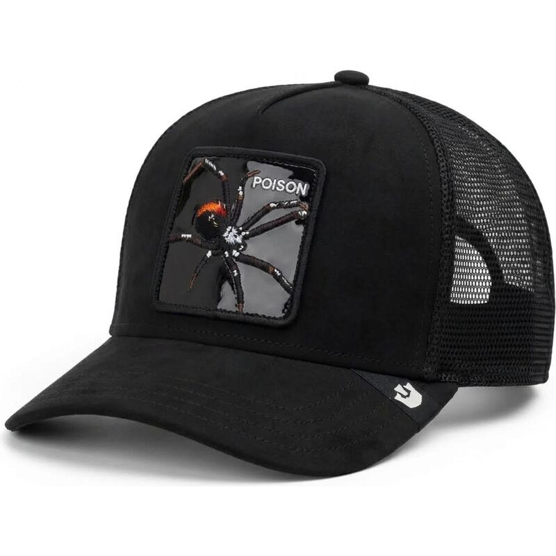 kapa-zaobljena-crna-snapback-black-out-spider-blackened-metallic-poison-the-farm-goorin-bros