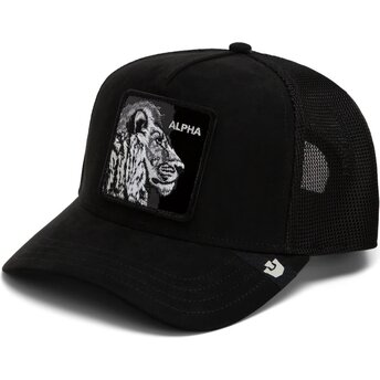 Kapa zaobljena crna snapback Black Out Lion Blackened Metallic Alpha The Farm Goorin Bros.