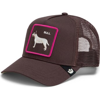 Kapa zaobljena smeđa snapback Shadow Bull Terrier Off The Leash The Farm Goorin Bros.