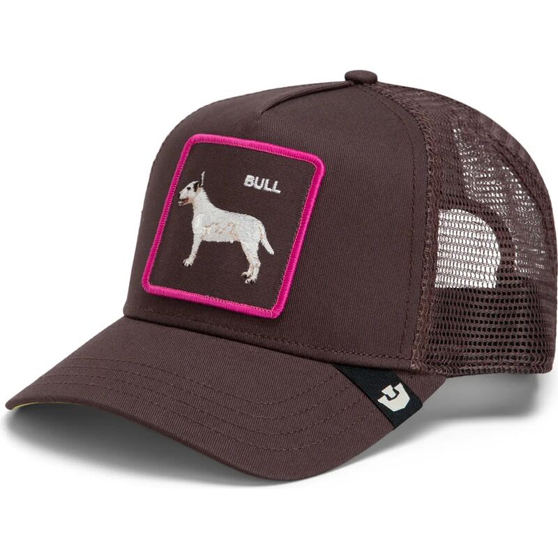 kapa-zaobljena-smeda-snapback-shadow-bull-terrier-off-the-leash-the-farm-goorin-bros