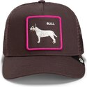 kapa-zaobljena-smeda-snapback-shadow-bull-terrier-off-the-leash-the-farm-goorin-bros