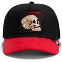 kapa-zaobljena-crna-snapback-cancelled-skull-microsuede-the-farm-goorin-bros