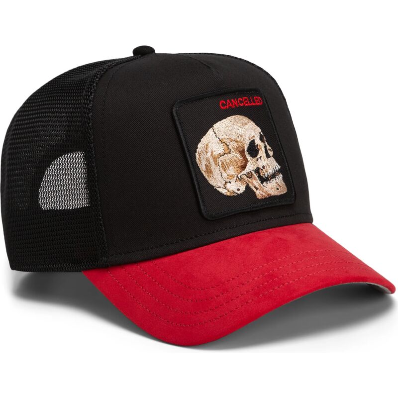 kapa-zaobljena-crna-snapback-cancelled-skull-microsuede-the-farm-goorin-bros