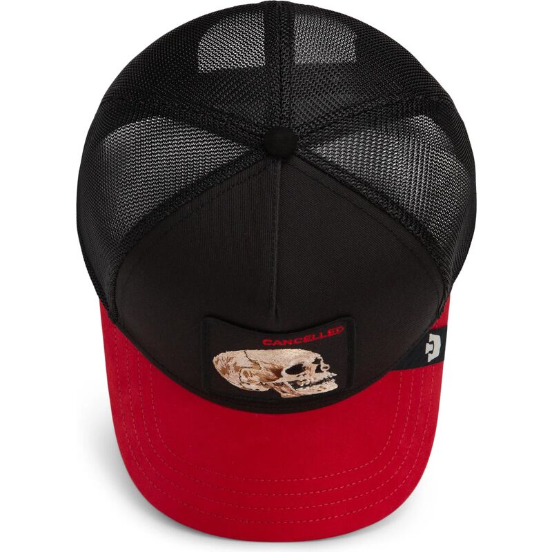 kapa-zaobljena-crna-snapback-cancelled-skull-microsuede-the-farm-goorin-bros