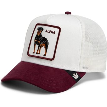 Kapa zaobljena bijela snapback Suede Alpha Microsuede The Farm Goorin Bros.