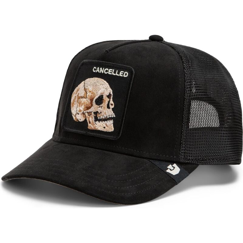 kapa-zaobljena-crna-snapback-suede-cancelled-skull-microsuede-the-farm-goorin-bros
