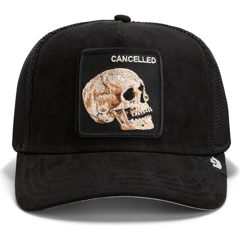 kapa-zaobljena-crna-snapback-suede-cancelled-skull-microsuede-the-farm-goorin-bros