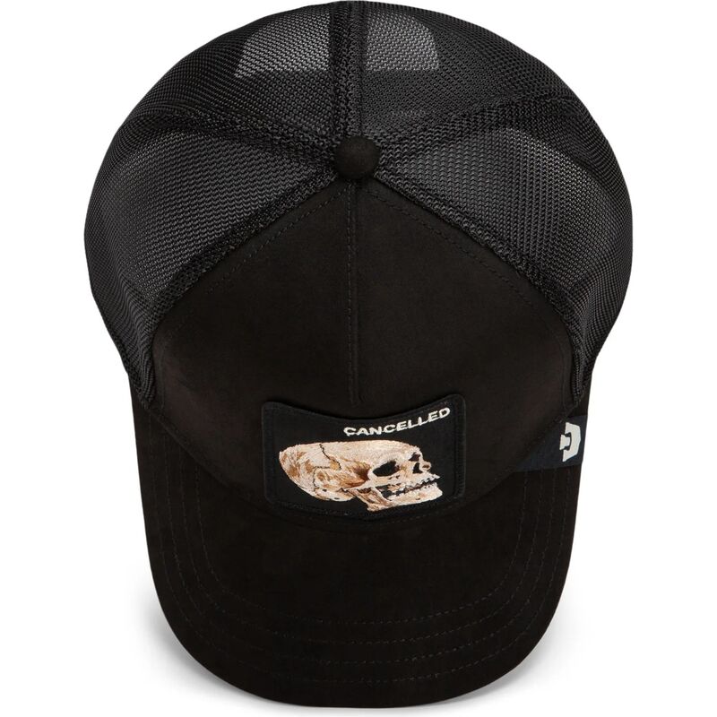 kapa-zaobljena-crna-snapback-suede-cancelled-skull-microsuede-the-farm-goorin-bros
