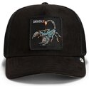 kapa-zaobljena-crna-snapback-suede-scorpion-microsuede-the-farm-goorin-bros