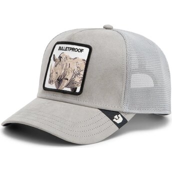 Kapa zaobljena siva snapback Suede Rhino Microsuede Bulletproof The Farm Goorin Bros.