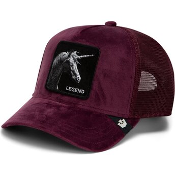 Kapa zaobljena crvena snapback Velour Legend The Farm Goorin Bros.