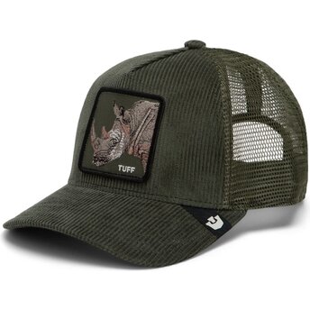 Kapa zaobljena zelena snapback Corduroy Tuff Ridgeline The Farm Goorin Bros.