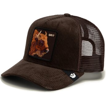 Kapa zaobljena smeđa snapback Corduroy Grit Ridgeline The Farm Goorin Bros.
