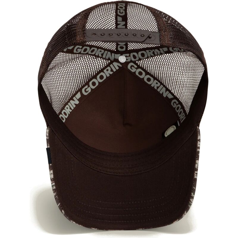 kapa-zaobljena-smeda-snapback-engraved-dog-camo-glitch-the-farm-goorin-bros