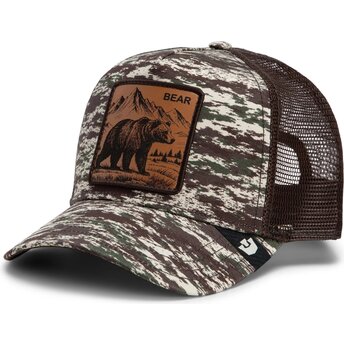 Kapa zaobljena maskirni snapback Engraved Bear Camo...