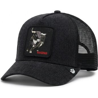 Kapa zaobljena crna snapback Raging Denim After Dark The Farm Goorin Bros.