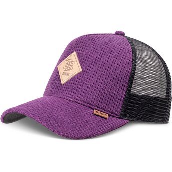 Kapa zaobljena ljubičasta snapback HFT Knitted Fab Djinns