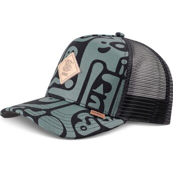 Kapa zaobljena zelena snapback HFT Denim Oracle Djinns