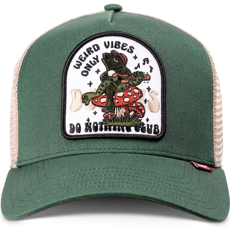 kapa-zaobljena-zelena-snapback-hft-do-nothing-club-weird-vibes-frog-djinns