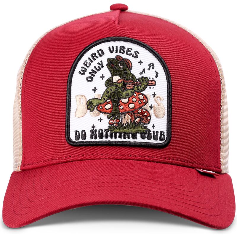 kapa-zaobljena-crvena-snapback-hft-do-nothing-club-weird-vibes-frog-djinns