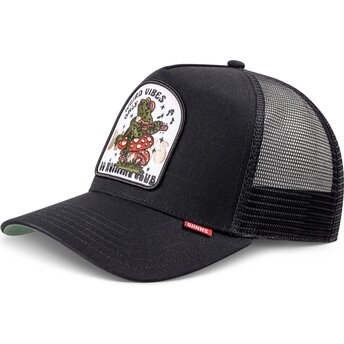 Kapa zaobljena crna snapback HFT Do Nothing Club Weird Vibes Frog Djinns
