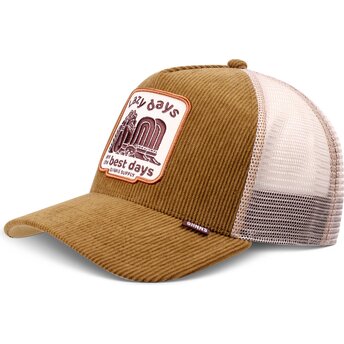 Kapa zaobljena smeđa snapback HFT Lazy Days Djinns