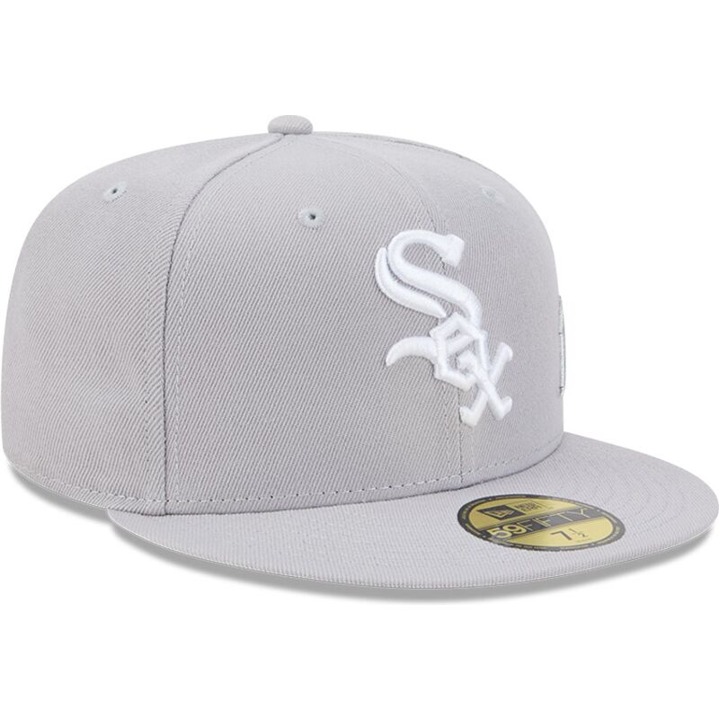 kapa-ravna-siva-prilagodena-59fifty-side-script-chicago-white-sox-mlb-new-era