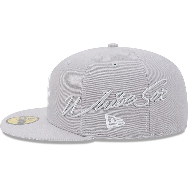 kapa-ravna-siva-prilagodena-59fifty-side-script-chicago-white-sox-mlb-new-era