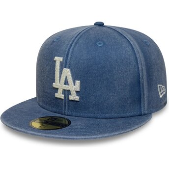 Kapa ravna plava prilagođena 59FIFTY Washed Los Angeles Dodgers MLB New Era