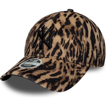 Kapa zaobljena leopard podesiv 9FORTY Ocelot Print New York Yankees MLB New Era