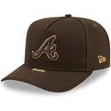 kapa-zaobljena-smeda-snapback-9fifty-a-frame-precurved-visor-pin-atlanta-braves-mlb-new-era