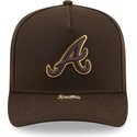 kapa-zaobljena-smeda-snapback-9fifty-a-frame-precurved-visor-pin-atlanta-braves-mlb-new-era
