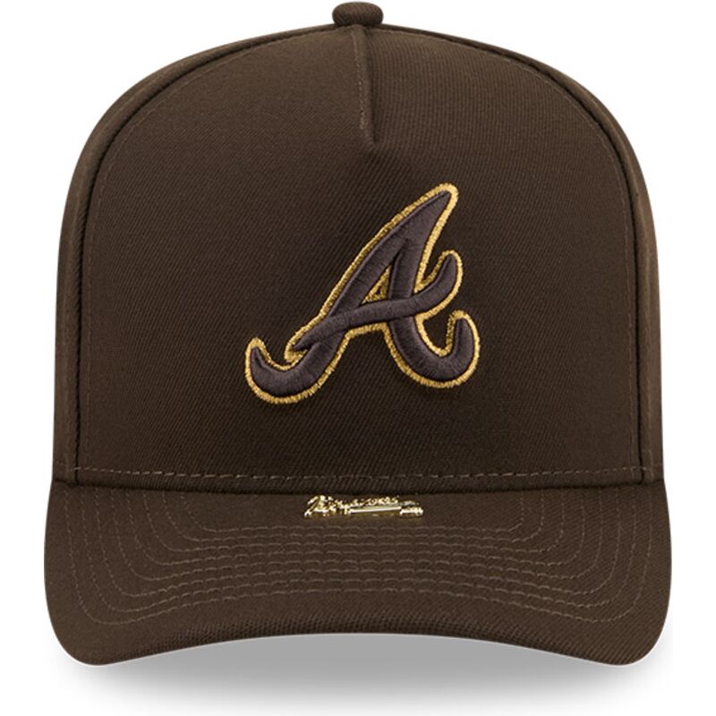 kapa-zaobljena-smeda-snapback-9fifty-a-frame-precurved-visor-pin-atlanta-braves-mlb-new-era