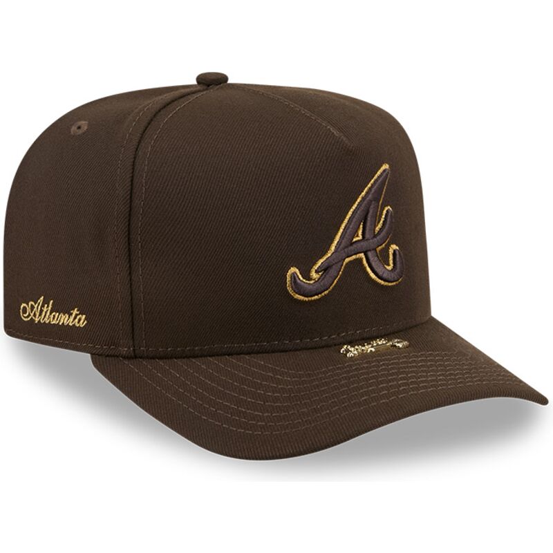 kapa-zaobljena-smeda-snapback-9fifty-a-frame-precurved-visor-pin-atlanta-braves-mlb-new-era