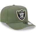 kapa-zaobljena-zelena-snapback-9fifty-a-frame-precurved-side-pin-las-vegas-raiders-nfl-new-era