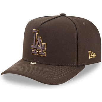 Kapa zaobljena smeđa snapback 9FIFTY A Frame Precurved Visor Pin Los Angeles Dodgers MLB New Era