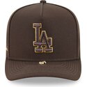 kapa-zaobljena-smeda-snapback-9fifty-a-frame-precurved-visor-pin-los-angeles-dodgers-mlb-new-era